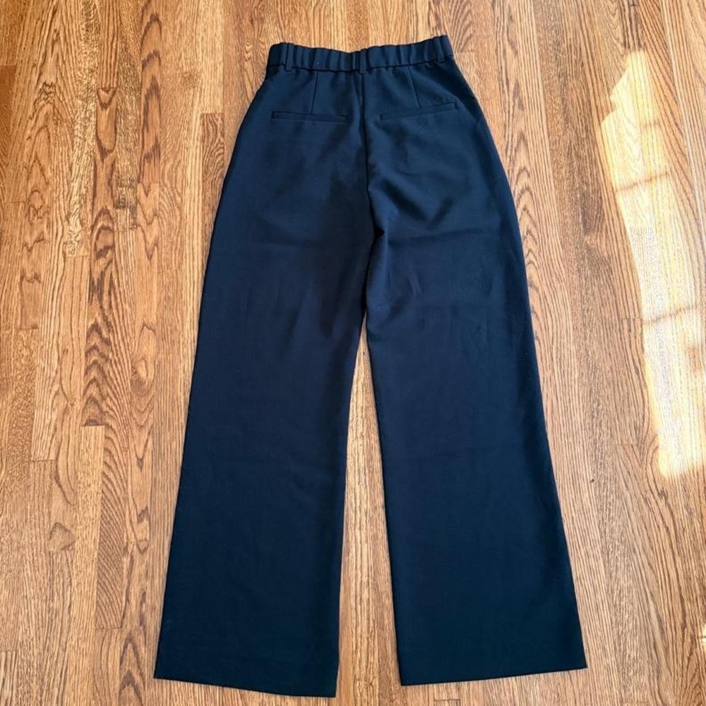 Abercrombie & Fitch Sloane Tailored Wide Leg Pants Black Size 26 2R - Picture 4 of 7